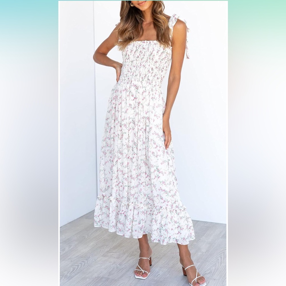 Boho floral dress